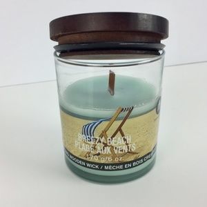 Crackling Wick Jar Candle Breezy Beach Scent